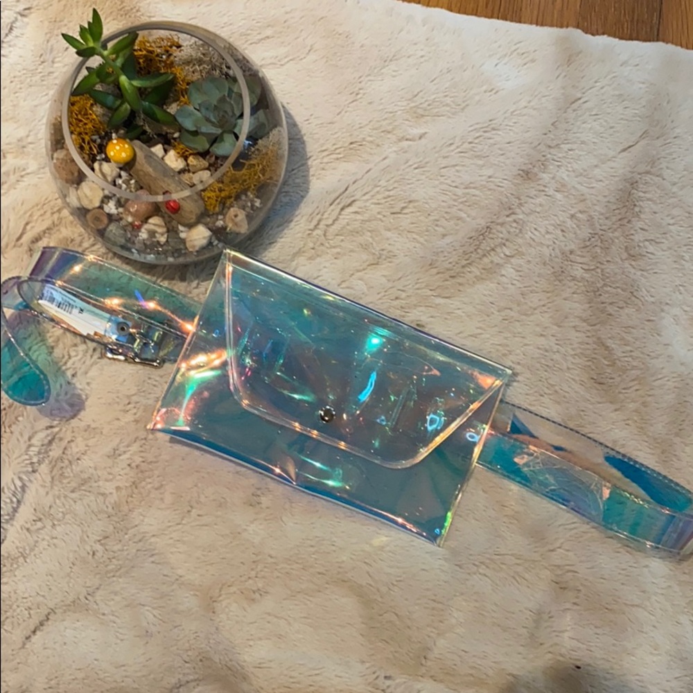 Clear belted wallet